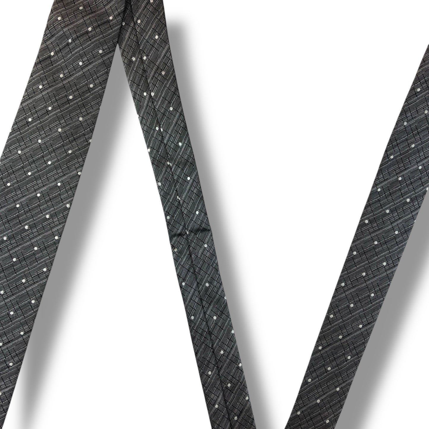 【7733】未使用保管品　エンポリオアルマーニ　ネクタイ シルバー系