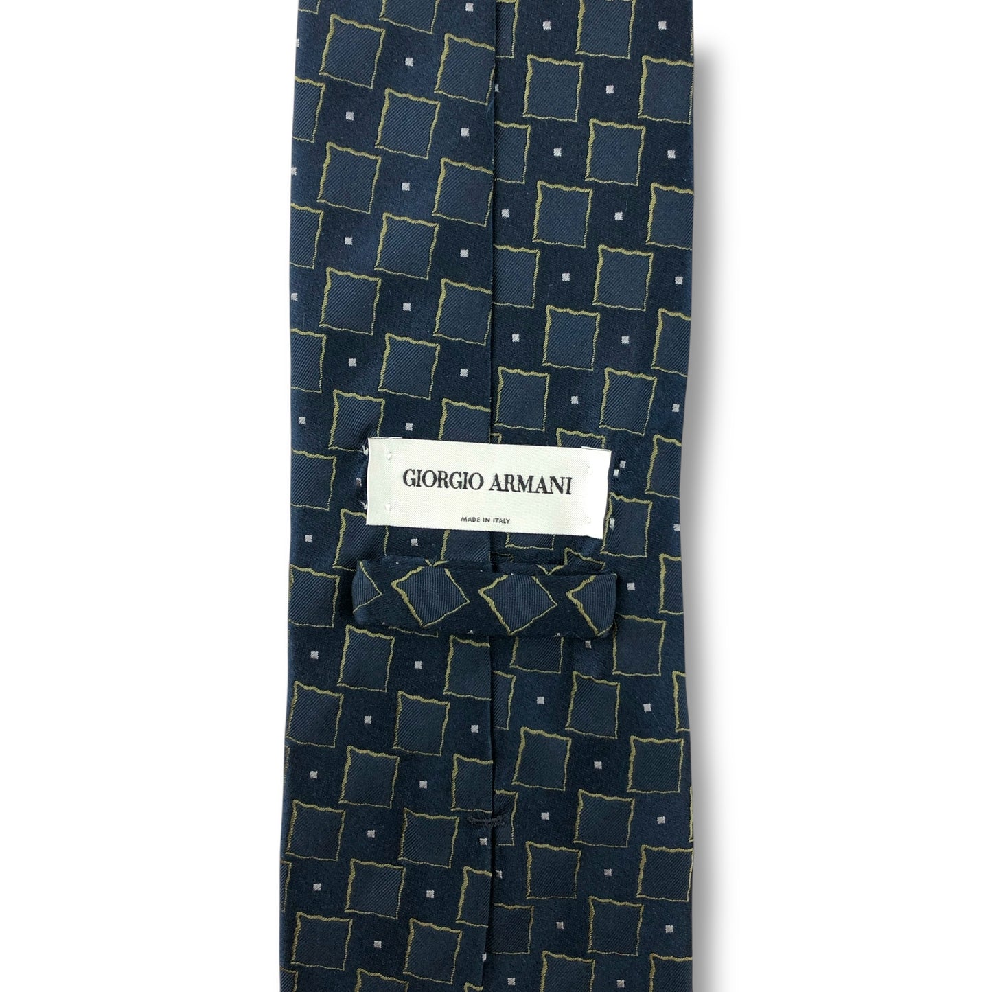 【7802】美品ー良品！アルマーニ　ネクタイ　ネイビー系