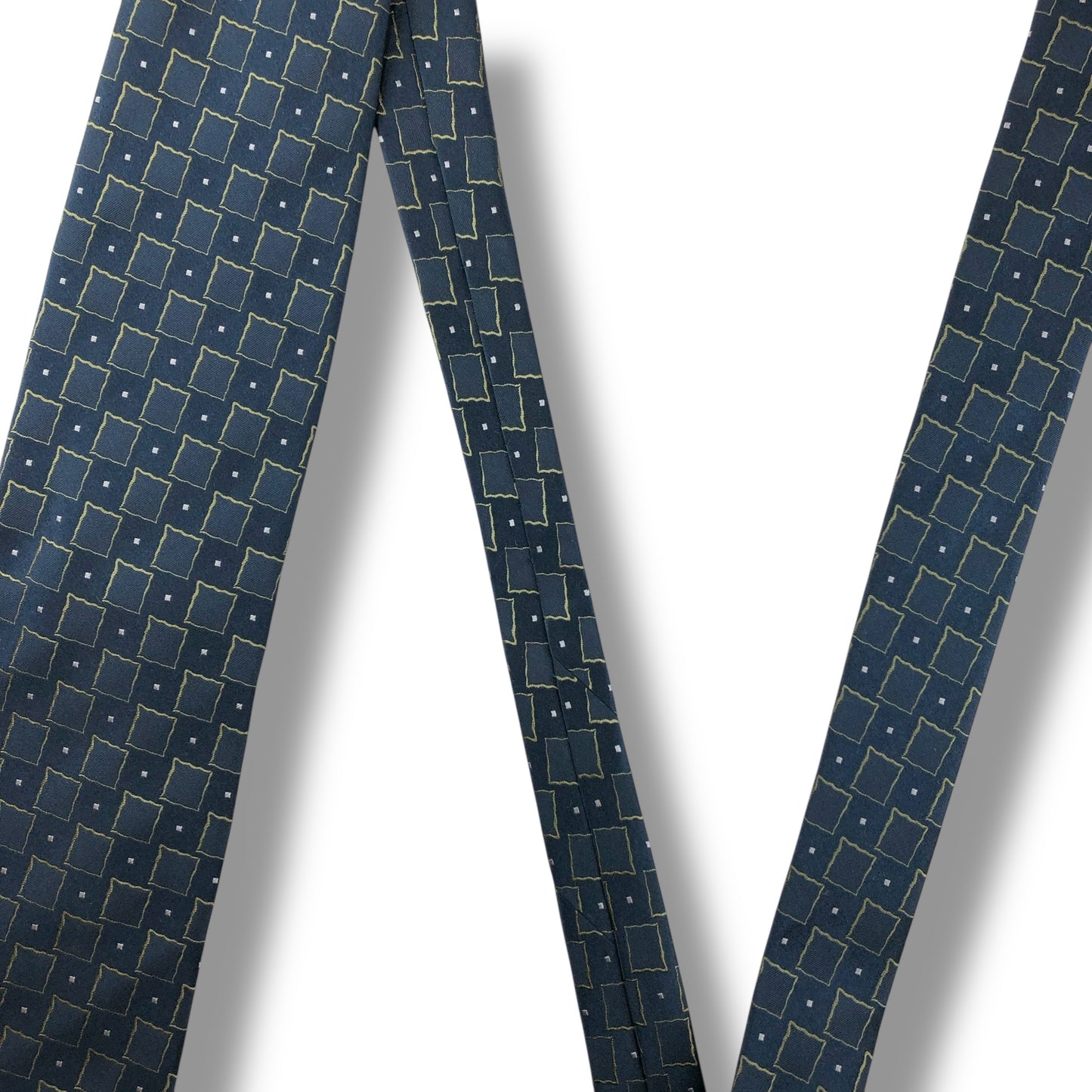 【7802】美品ー良品！アルマーニ　ネクタイ　ネイビー系