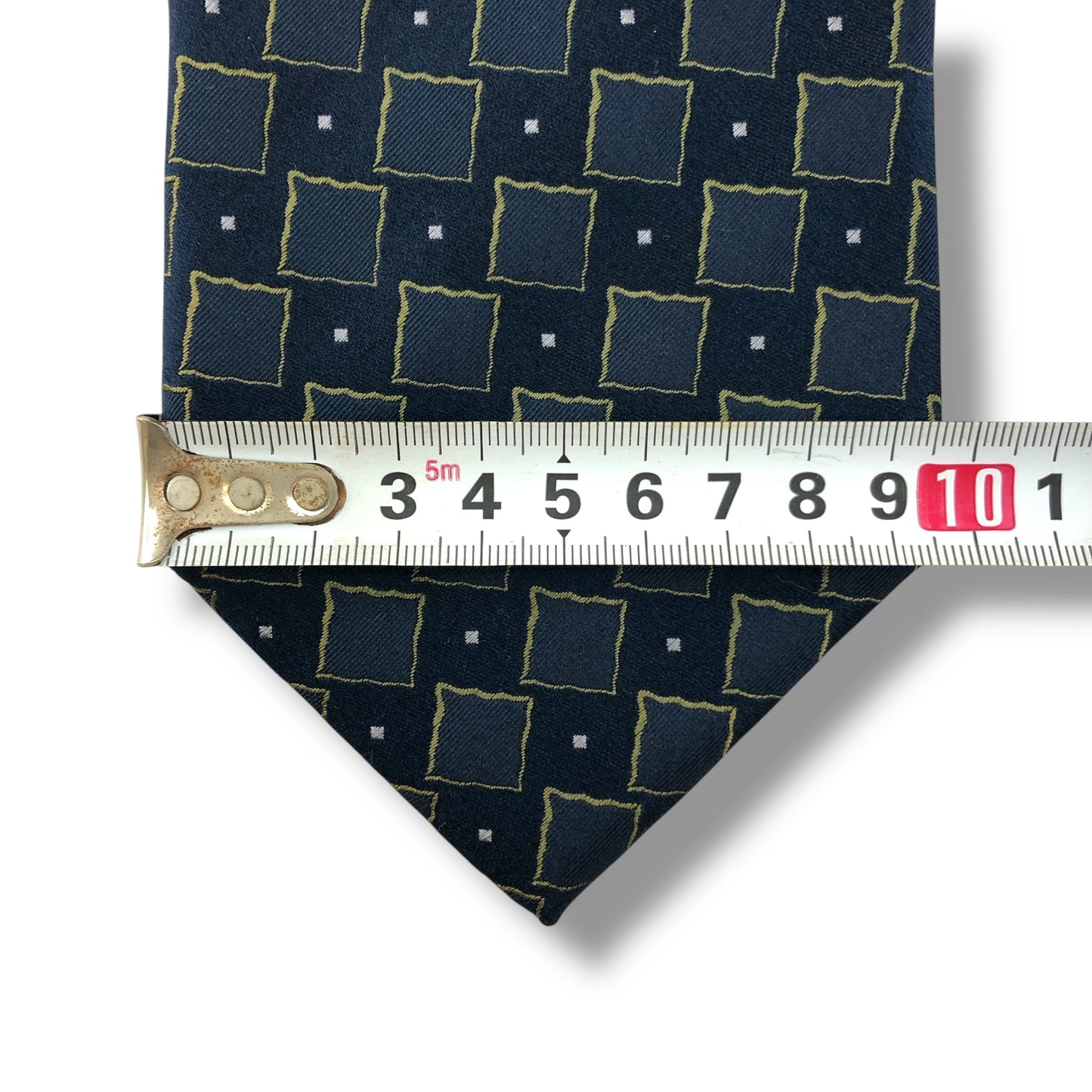 【7802】美品ー良品！アルマーニ　ネクタイ　ネイビー系