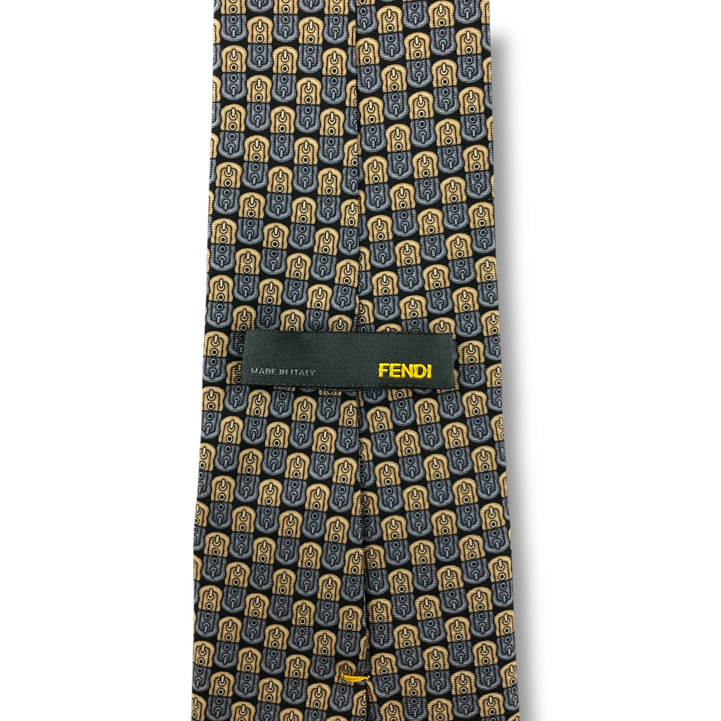 【7814】美品！フェンディ　ネクタイ　ブラック系