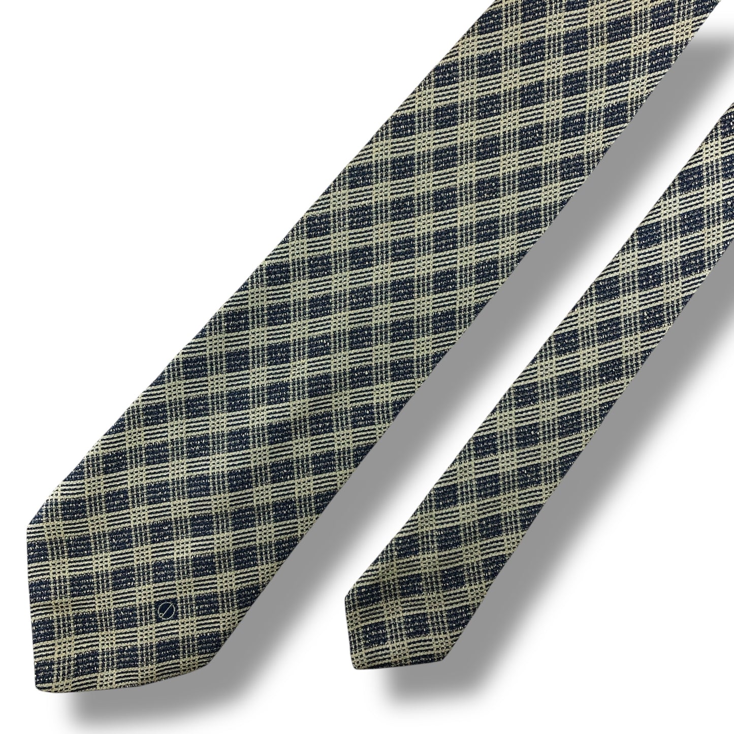 【7817】良品！ダンヒル　ネクタイ　薄グリーン系