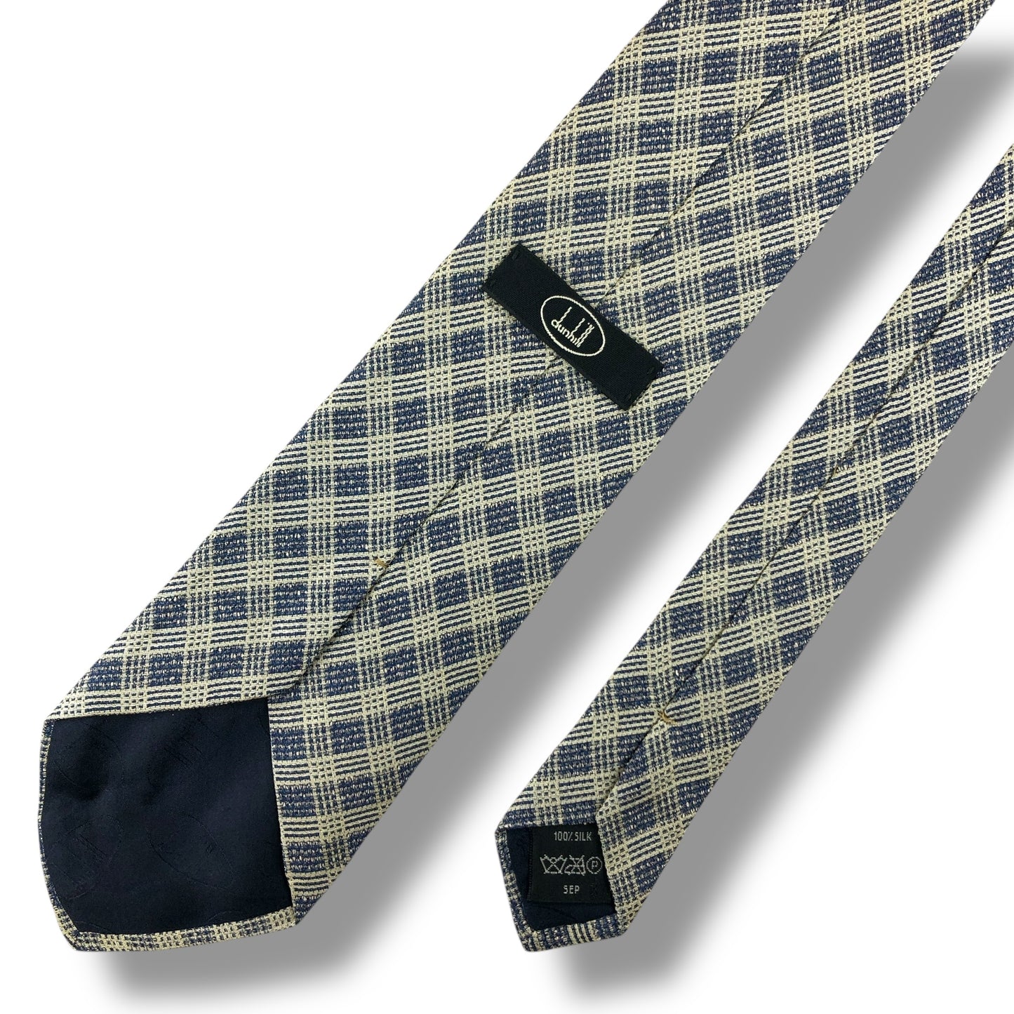 【7817】良品！ダンヒル　ネクタイ　薄グリーン系