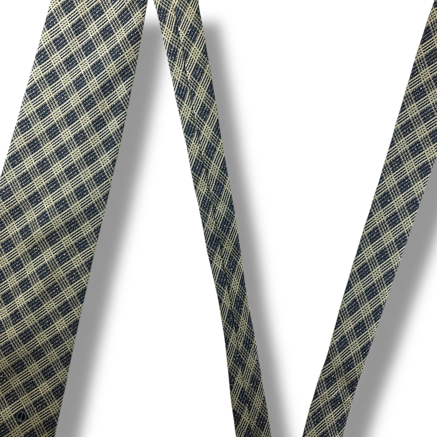 【7817】良品！ダンヒル　ネクタイ　薄グリーン系