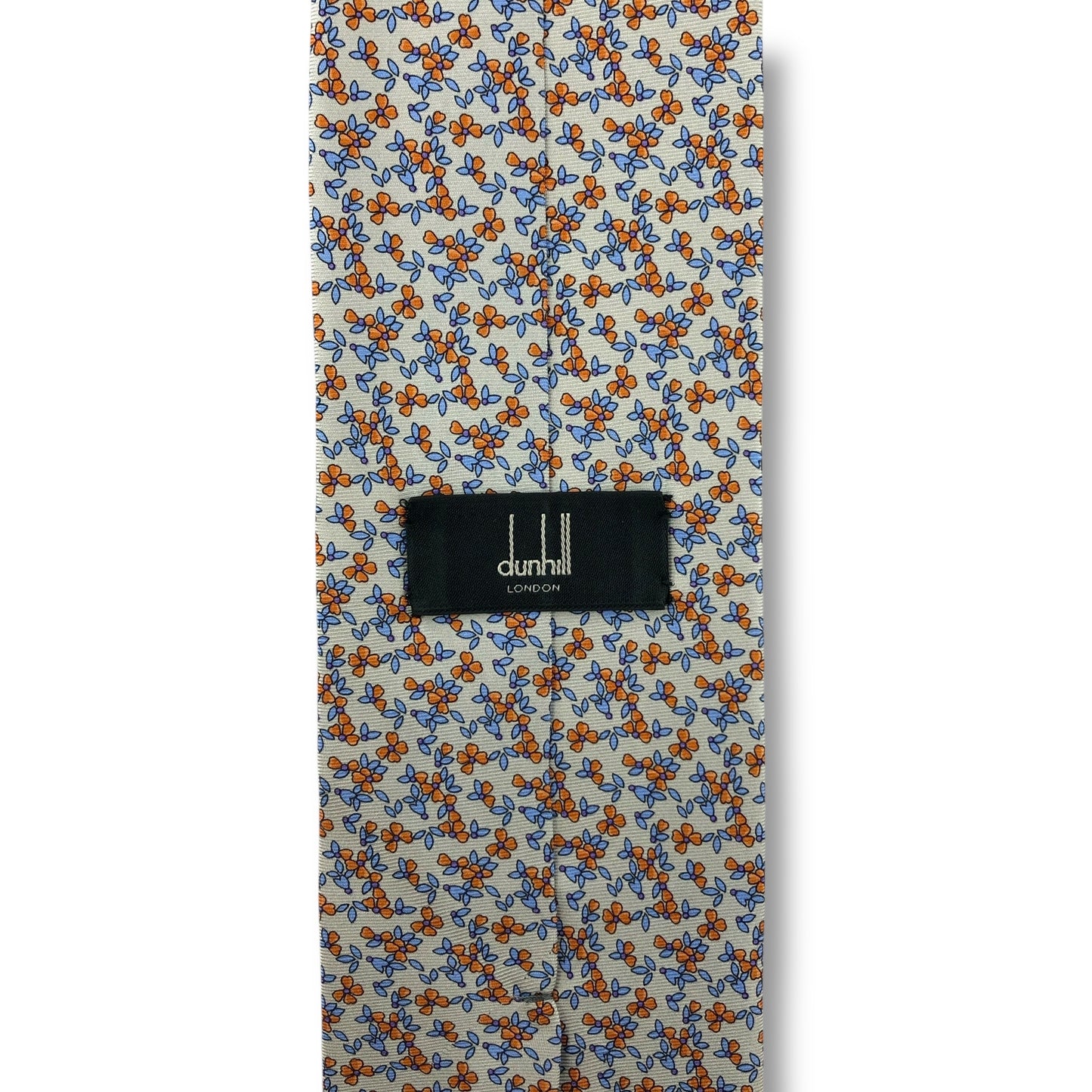 【7818】美品ー良品！ダンヒル　ネクタイ　オレンジ系