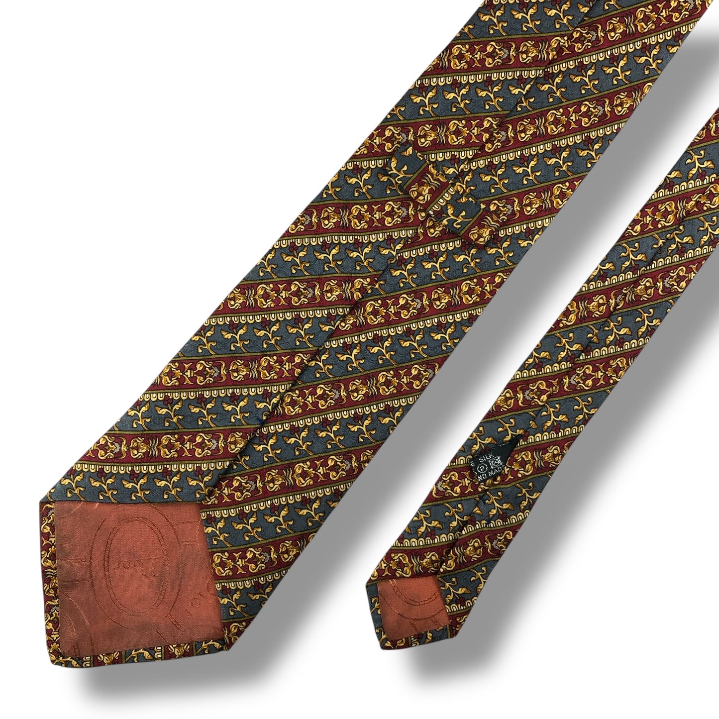 【7820】良品！ディオール　ネクタイ　グレー系