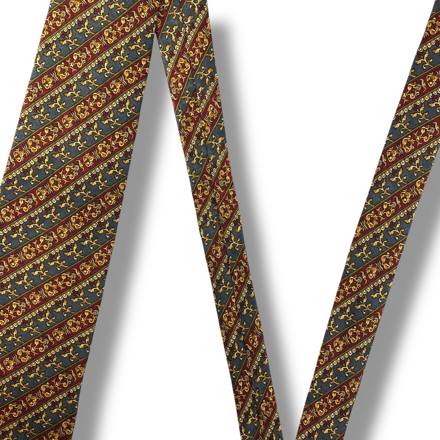 【7820】良品！ディオール　ネクタイ　グレー系