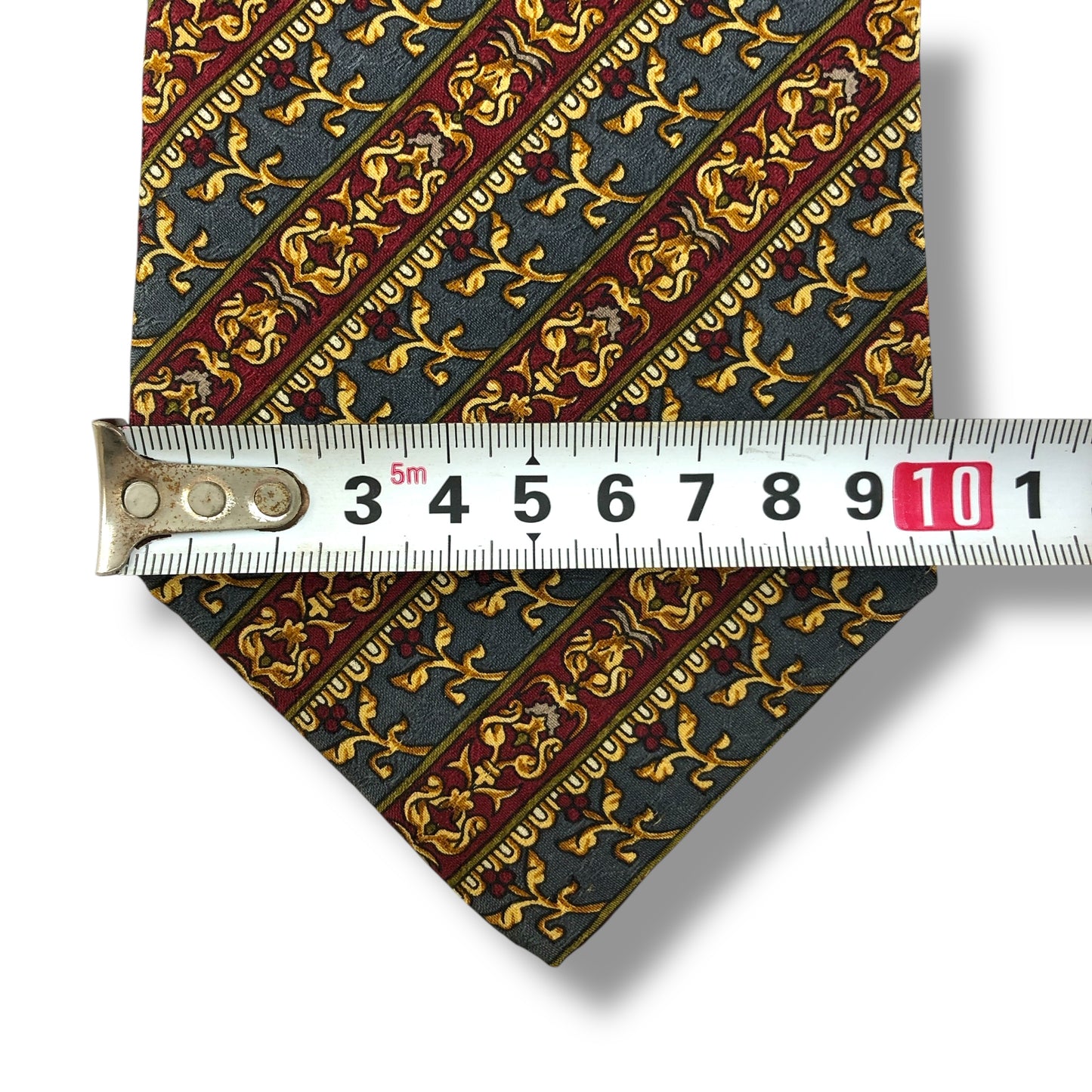 【7820】良品！ディオール　ネクタイ　グレー系