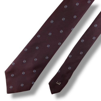 【7823】良品！ダンヒル　ネクタイ　バーガンディー系