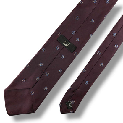 【7823】良品！ダンヒル　ネクタイ　バーガンディー系