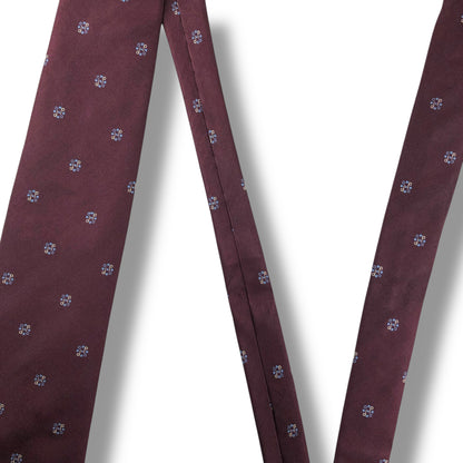 【7823】良品！ダンヒル　ネクタイ　バーガンディー系