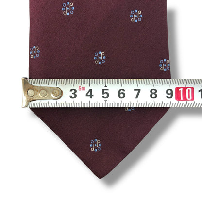 【7823】良品！ダンヒル　ネクタイ　バーガンディー系