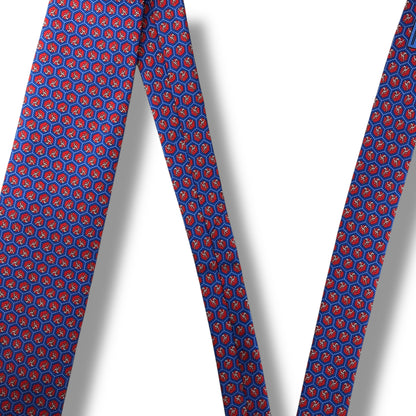 【7824】美品！ダンヒル　ネクタイ　ブルー系