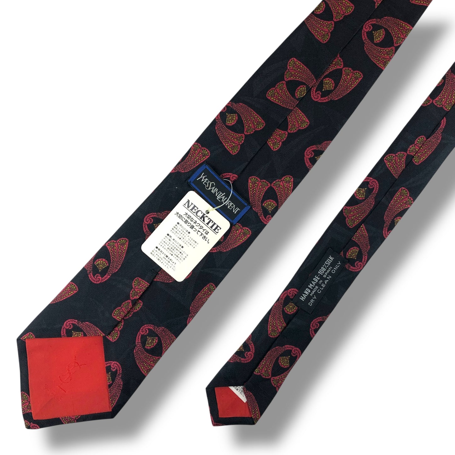 【8031】未使用保管品　イブサンローラン　ネクタイ　ブラック系