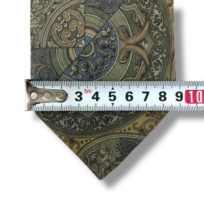 【8036】良品！イブサンローラン　ネクタイ　薄カーキ系　