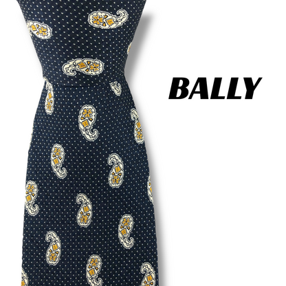 【8043】美品ー良品！バリー　ネクタイ　ダークネイビー系