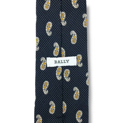 【8043】美品ー良品！バリー　ネクタイ　ダークネイビー系