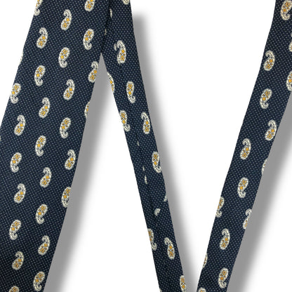 【8043】美品ー良品！バリー　ネクタイ　ダークネイビー系