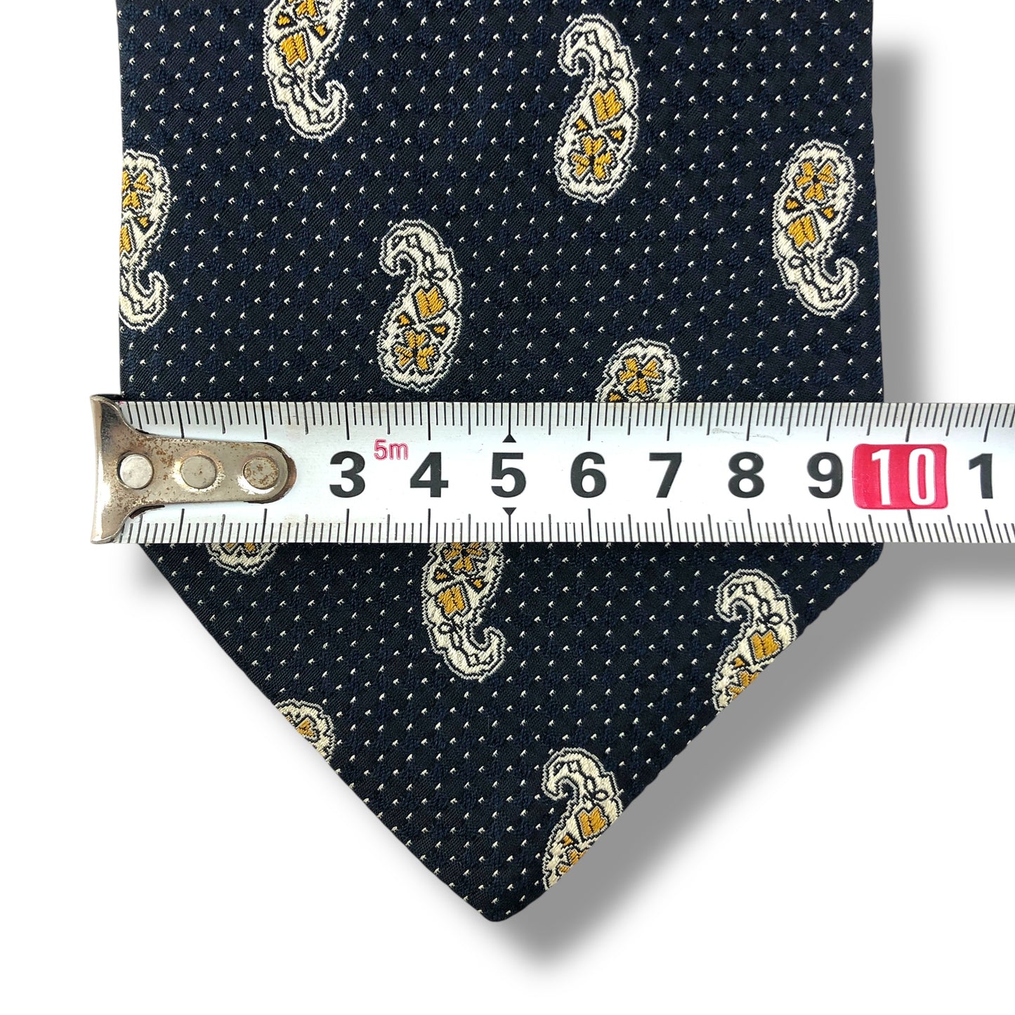 【8043】美品ー良品！バリー　ネクタイ　ダークネイビー系