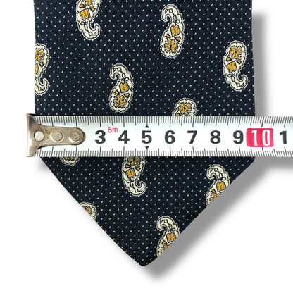 【8043】美品ー良品！バリー　ネクタイ　ダークネイビー系