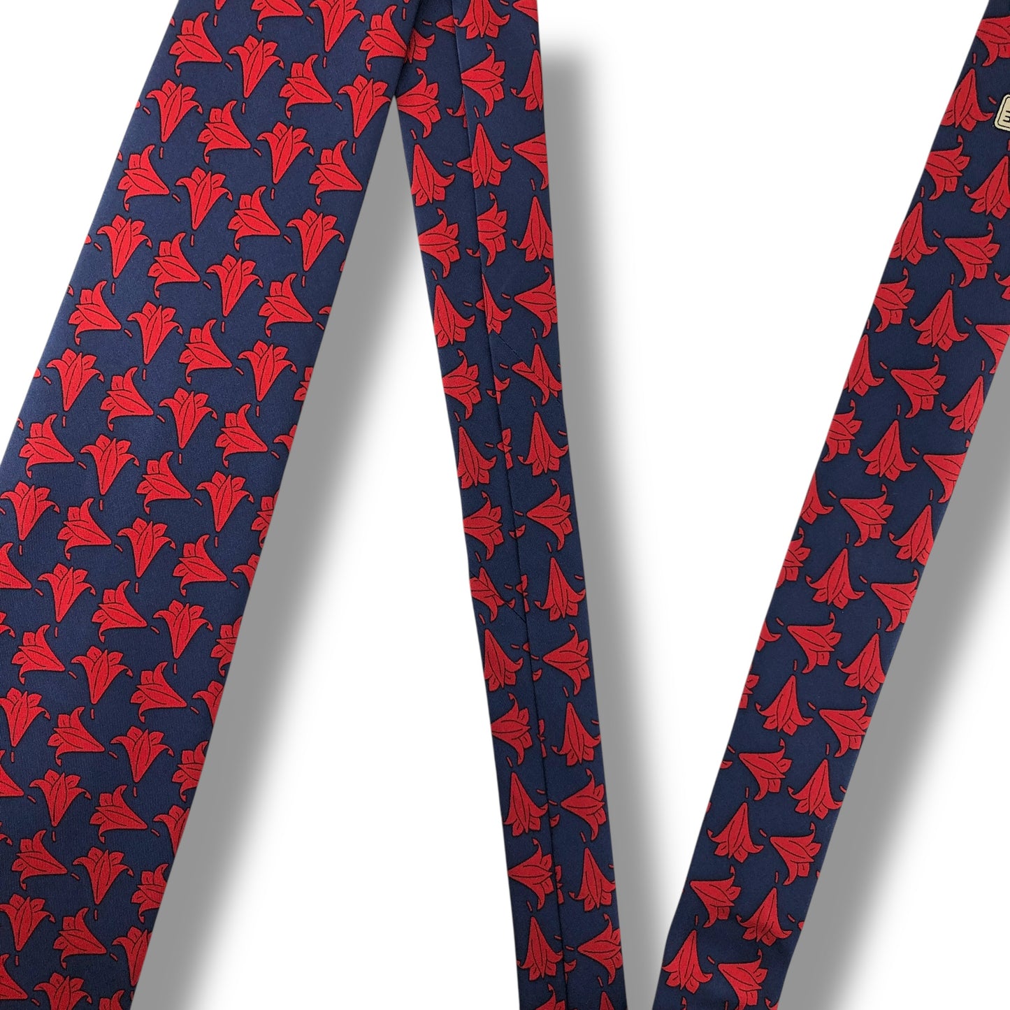 【8053】美品！セリーヌ　ネクタイ　ネイビー系