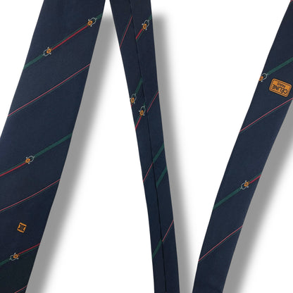 【8057】良品！セリーヌ　ネクタイ　ネイビー系