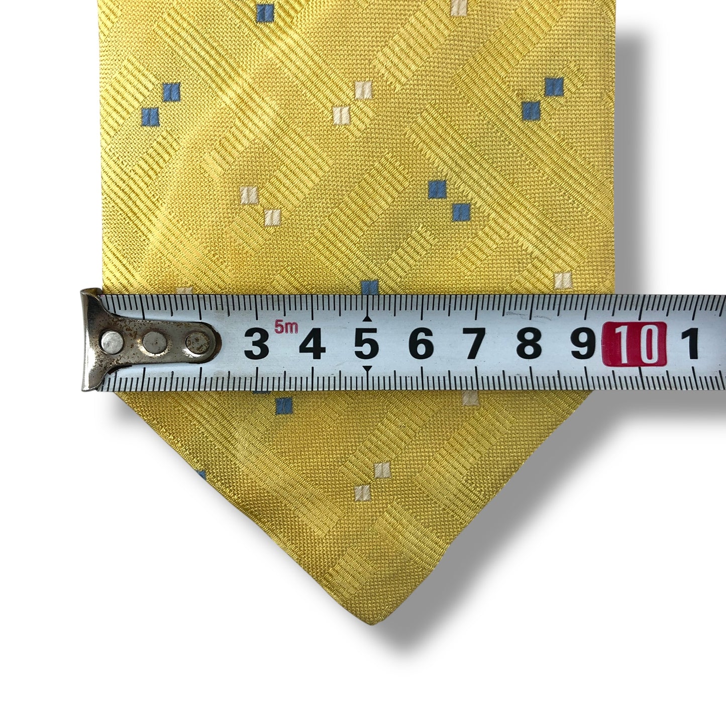 【8060】良品！フェンディ　ネクタイ　イエロー系　FF柄