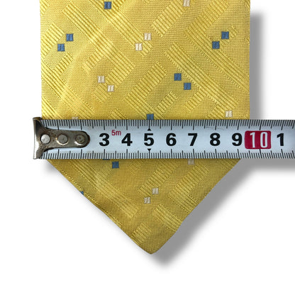 【8060】良品！フェンディ　ネクタイ　イエロー系　FF柄