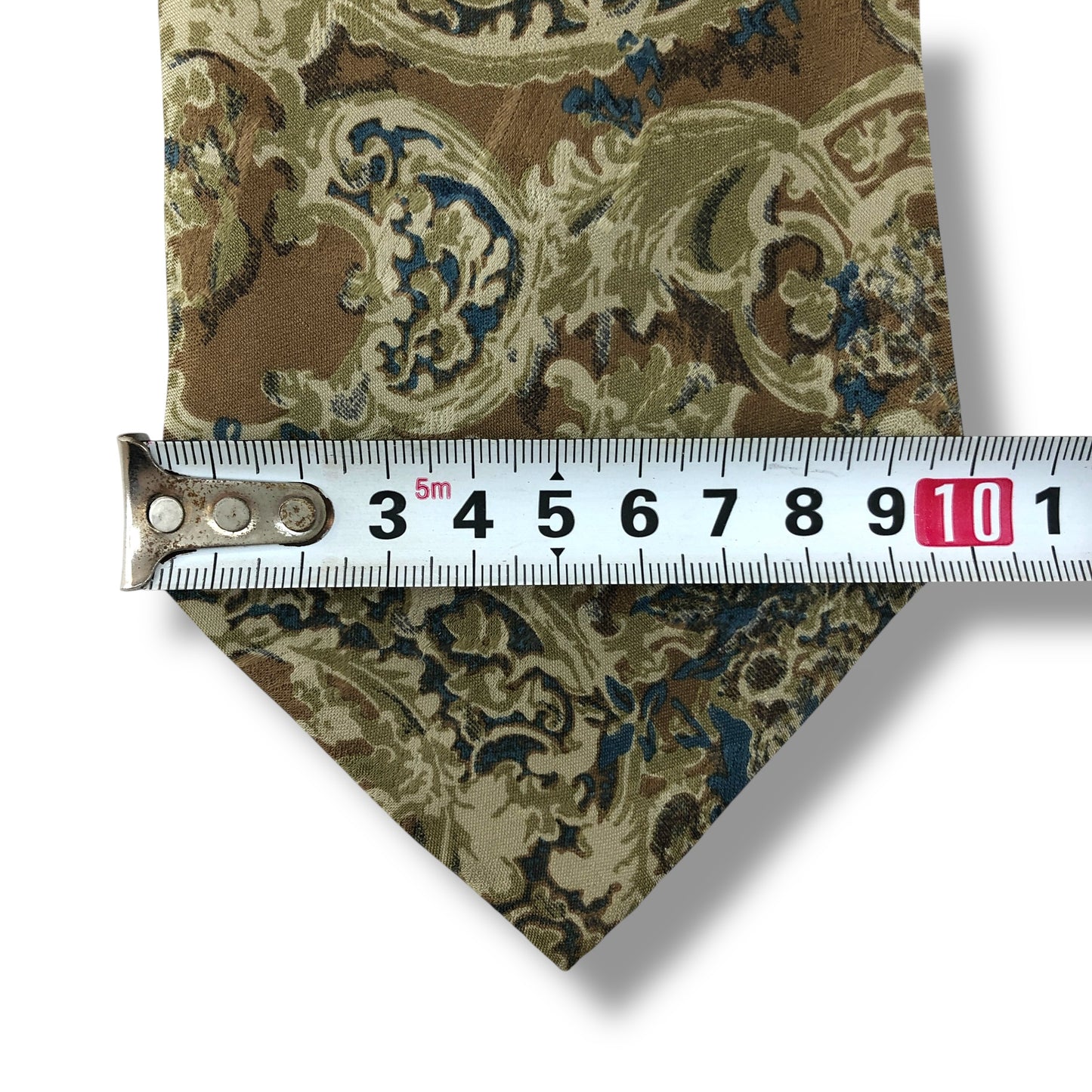 【8061】美品！エルメネジルドゼニア　ネクタイ　ベージュ系