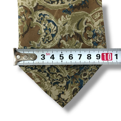 【8061】美品！エルメネジルドゼニア　ネクタイ　ベージュ系