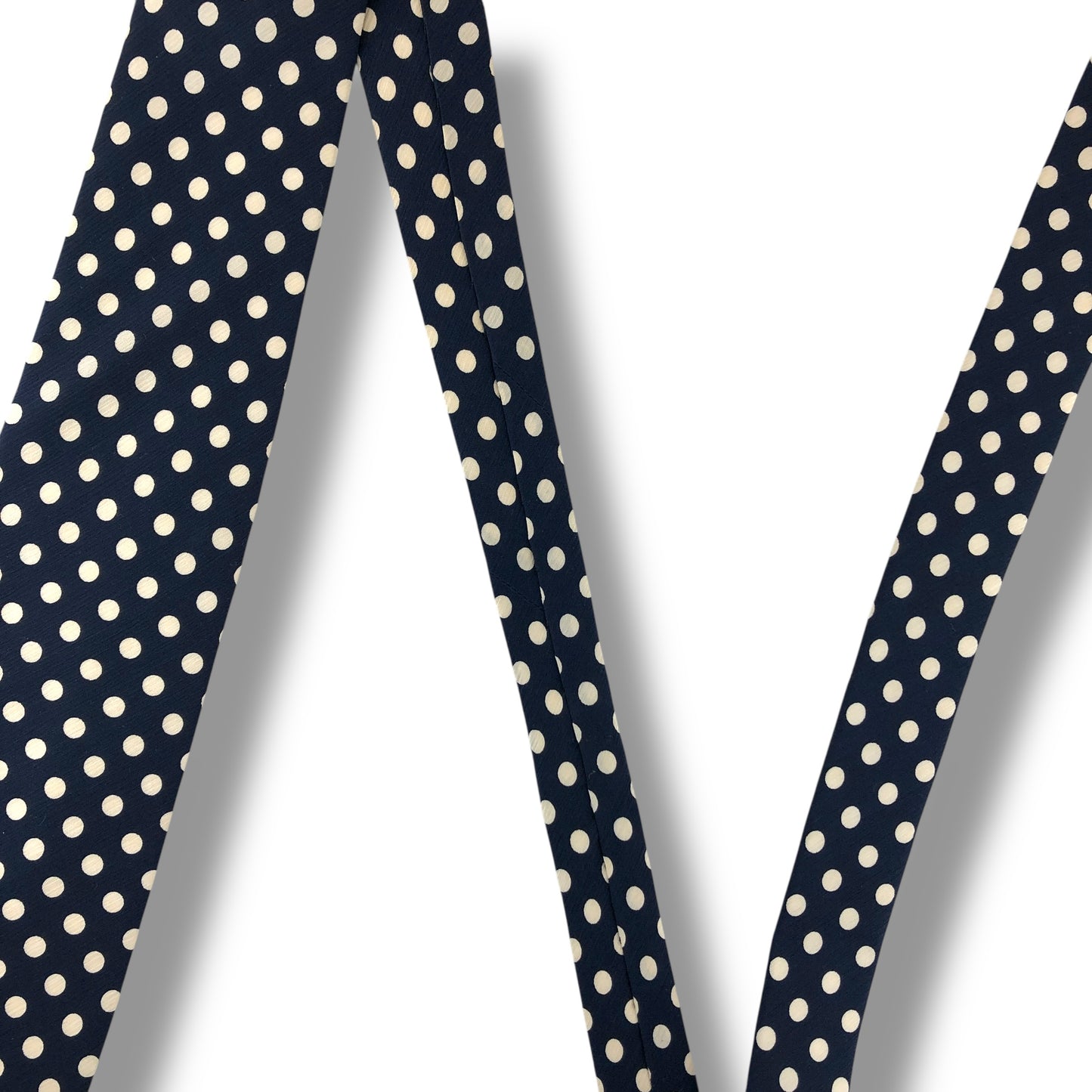 【8065】美品！イブサンローラン　ネクタイ　ネイビー系　ドット柄