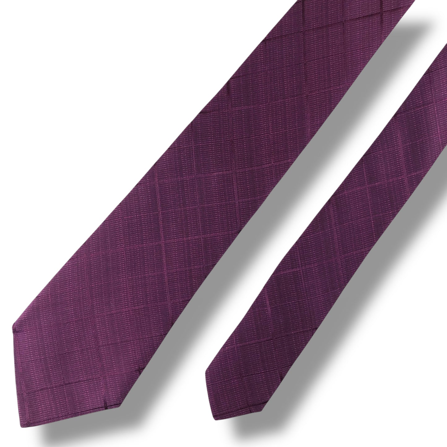 【8071】良品！アルマーニコレツィオーニ　ネクタイ　パープル系