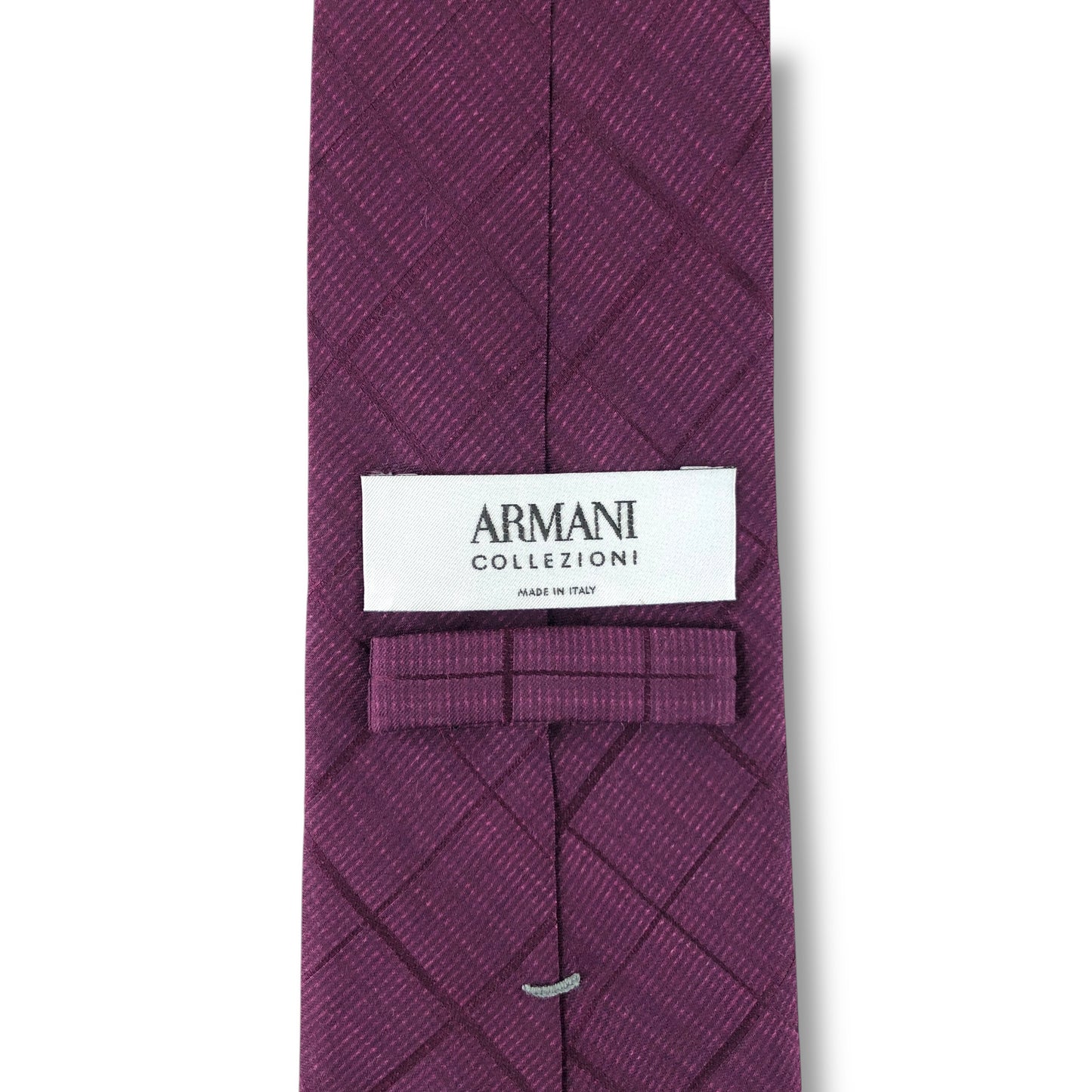 【8071】良品！アルマーニコレツィオーニ　ネクタイ　パープル系