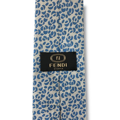 【8072】良品！フェンディ　ネクタイ　水色系