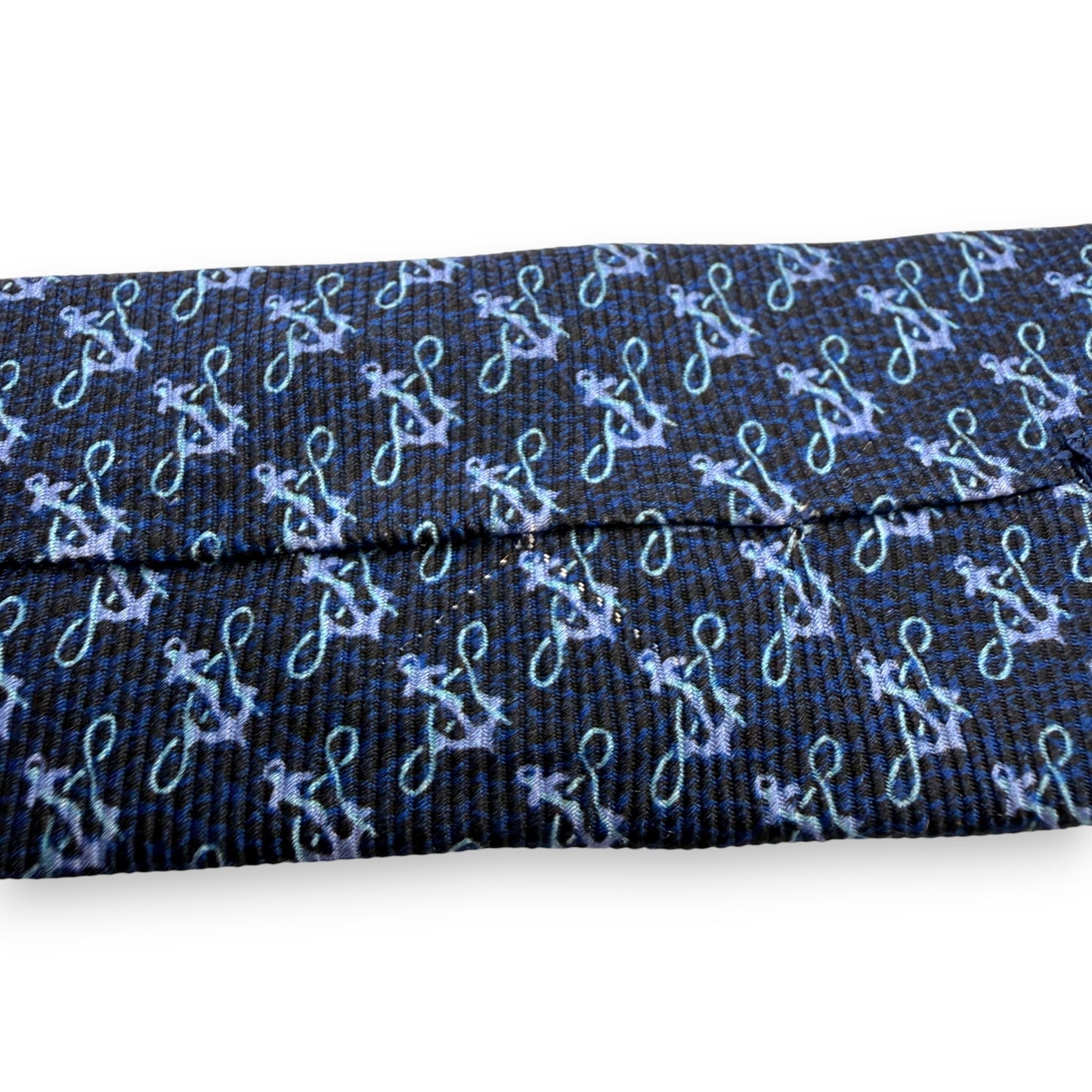 【7702】美品ー良品！ブルガリ　ネクタイ　ネイビー系