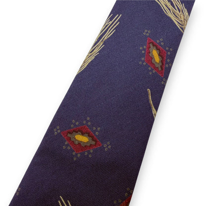 【7696】良品！シャネル　ネクタイ　ダークネイビー系