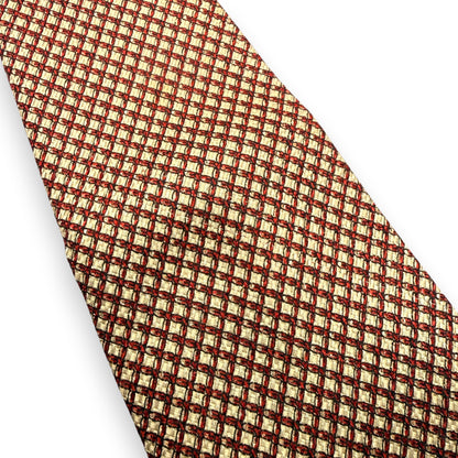 【7666】良品！ダンヒル　ネクタイ　レッド系