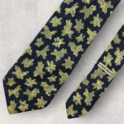 【5917】良品！ジョージアルマーニ　ネクタイ　ブルー系