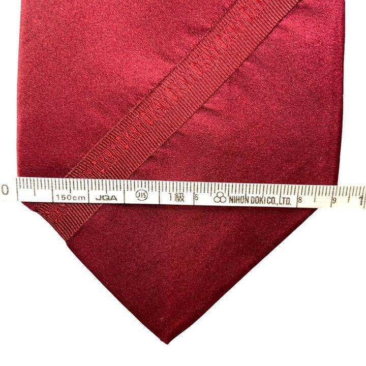 【3167】良品！DKNY ディーケーエヌワイ　ネクタイ　レッド系