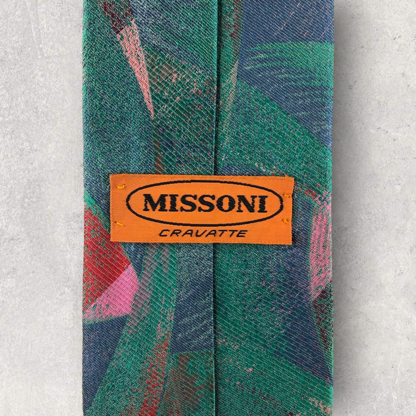 【6007】美品！ミッソーニ　ネクタイ　グリーン系