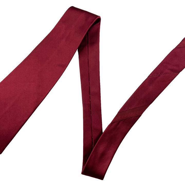 【3167】良品！DKNY ディーケーエヌワイ　ネクタイ　レッド系