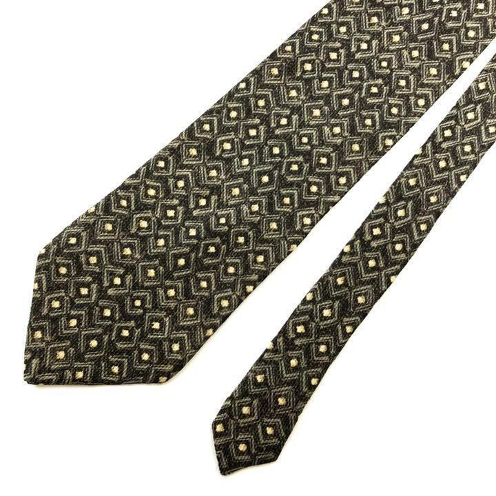 【2840】良品！Calvin Klein ネクタイ　ブラウン系