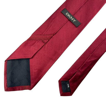 【3167】良品！DKNY ディーケーエヌワイ　ネクタイ　レッド系