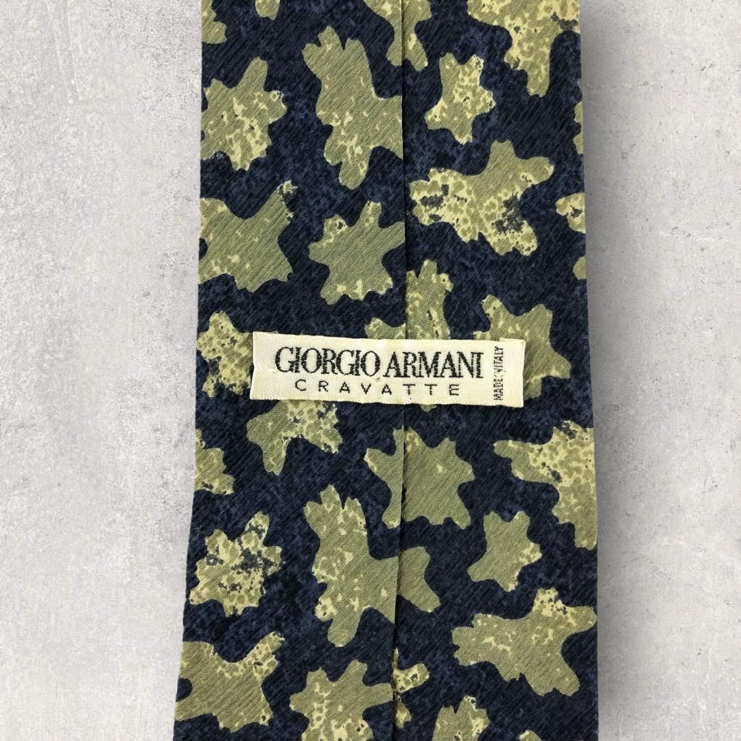 【5917】良品！ジョージアルマーニ　ネクタイ　ブルー系