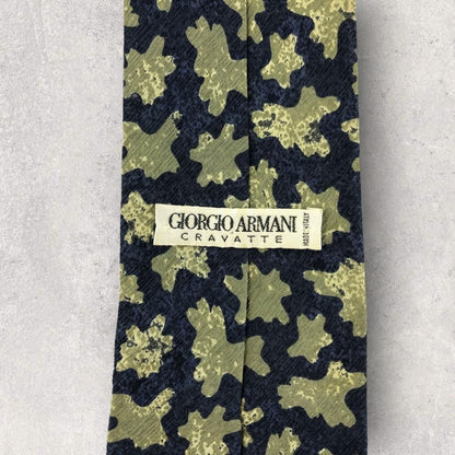 【5917】良品！ジョージアルマーニ　ネクタイ　ブルー系