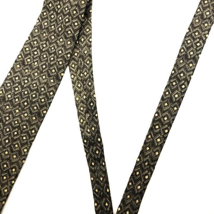 【2840】良品！Calvin Klein ネクタイ　ブラウン系