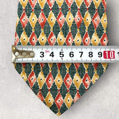 [2145] Good quality! Dunhill tie, yellow 