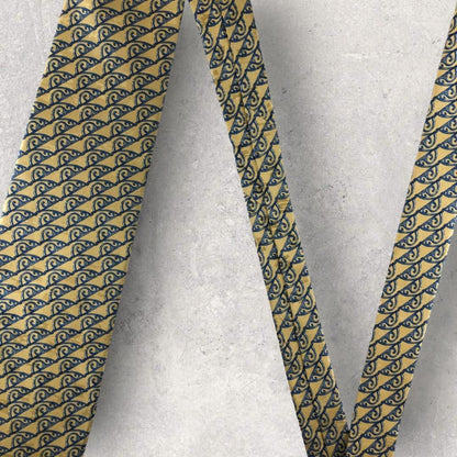 【5976】美品！イヴ・サンローラン　ネクタイ　ゴールド系.