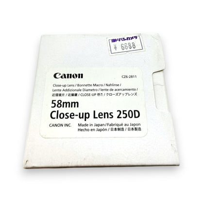【未使用保管品】Canon Close-up Lens 250D 58mm クローズアップレンズ