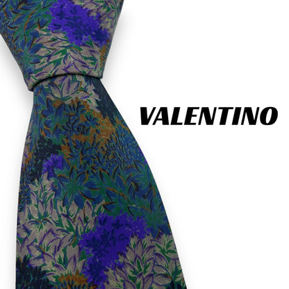 [6135] Beautiful item! Valentino Garavani tie, all-over pattern, blue 